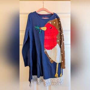 Mini Boden 9-10 VGUC Robin Holiday Dress